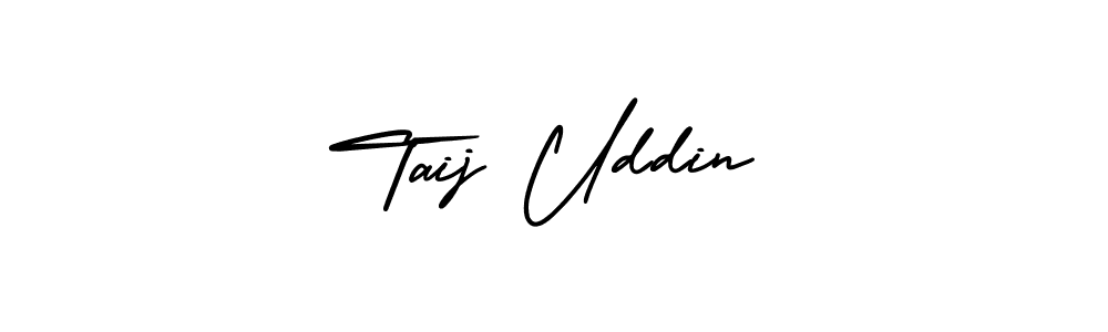 Create a beautiful signature design for name Taij Uddin. With this signature (AmerikaSignatureDemo-Regular) fonts, you can make a handwritten signature for free. Taij Uddin signature style 3 images and pictures png