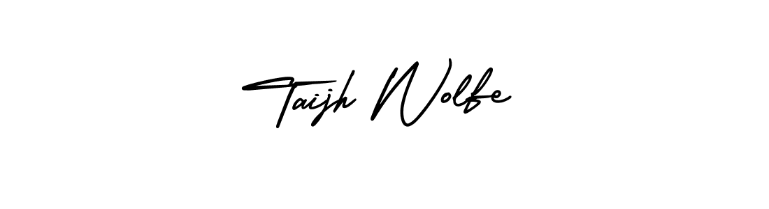 Best and Professional Signature Style for Taijh Wolfe. AmerikaSignatureDemo-Regular Best Signature Style Collection. Taijh Wolfe signature style 3 images and pictures png