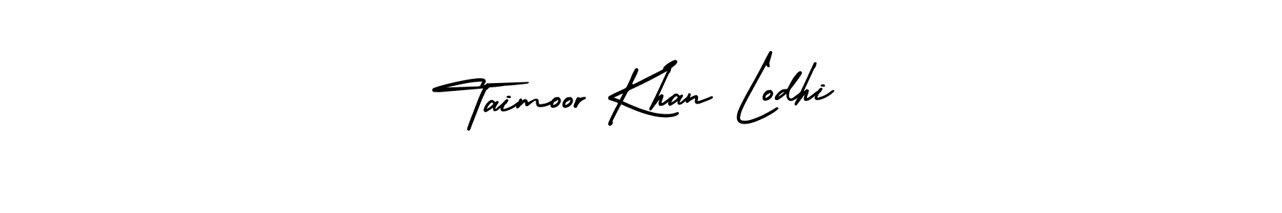 It looks lik you need a new signature style for name Taimoor Khan Lodhi. Design unique handwritten (AmerikaSignatureDemo-Regular) signature with our free signature maker in just a few clicks. Taimoor Khan Lodhi signature style 3 images and pictures png
