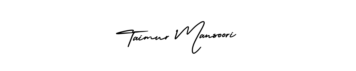 It looks lik you need a new signature style for name Taimur Mansoori. Design unique handwritten (AmerikaSignatureDemo-Regular) signature with our free signature maker in just a few clicks. Taimur Mansoori signature style 3 images and pictures png