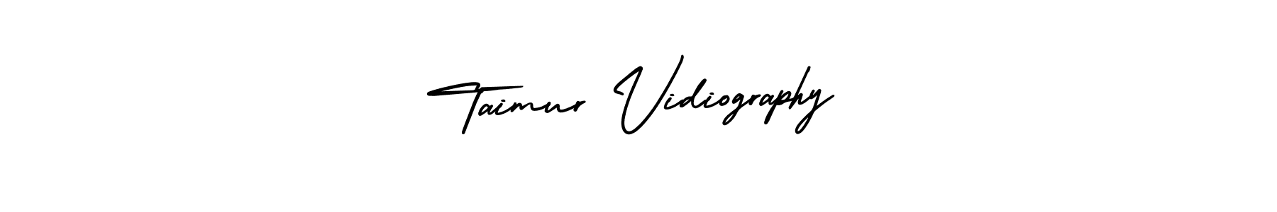 Make a beautiful signature design for name Taimur Vidiography. With this signature (AmerikaSignatureDemo-Regular) style, you can create a handwritten signature for free. Taimur Vidiography signature style 3 images and pictures png