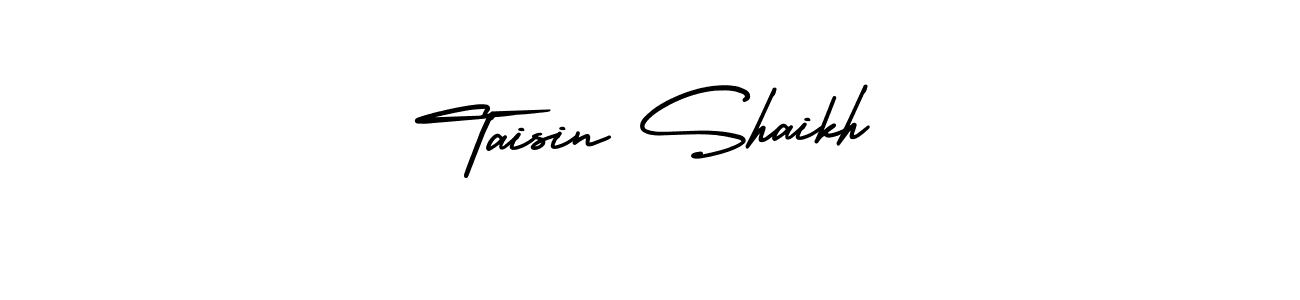 Also we have Taisin Shaikh name is the best signature style. Create professional handwritten signature collection using AmerikaSignatureDemo-Regular autograph style. Taisin Shaikh signature style 3 images and pictures png
