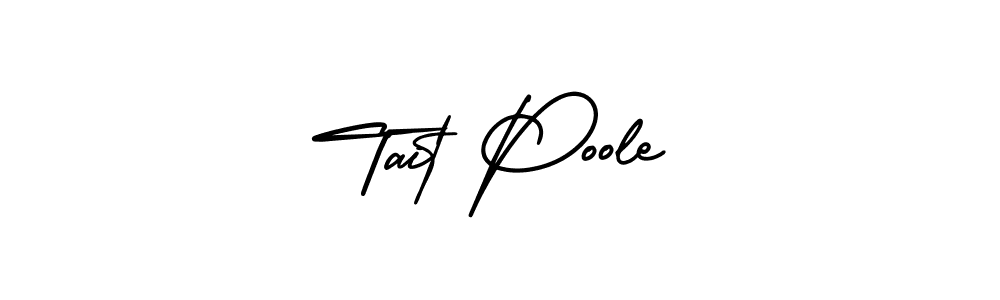 Use a signature maker to create a handwritten signature online. With this signature software, you can design (AmerikaSignatureDemo-Regular) your own signature for name Tait Poole. Tait Poole signature style 3 images and pictures png