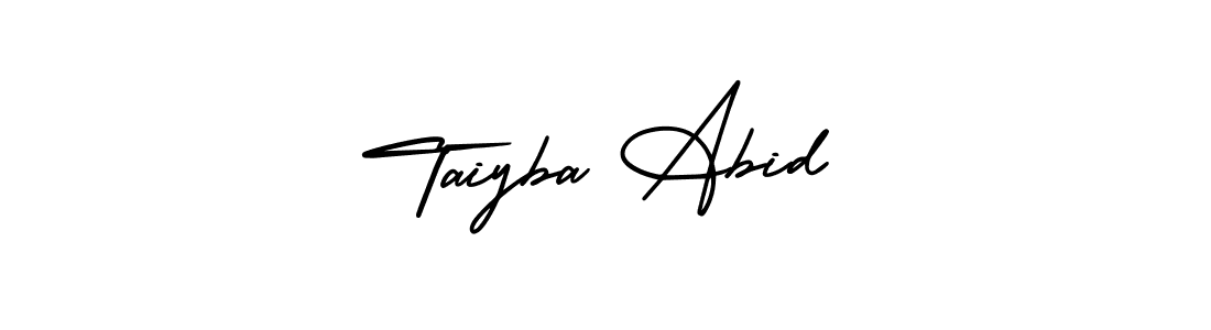 Best and Professional Signature Style for Taiyba Abid. AmerikaSignatureDemo-Regular Best Signature Style Collection. Taiyba Abid signature style 3 images and pictures png