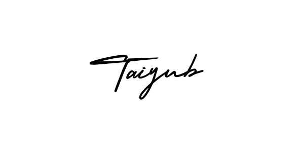Taiyub stylish signature style. Best Handwritten Sign (AmerikaSignatureDemo-Regular) for my name. Handwritten Signature Collection Ideas for my name Taiyub. Taiyub signature style 3 images and pictures png