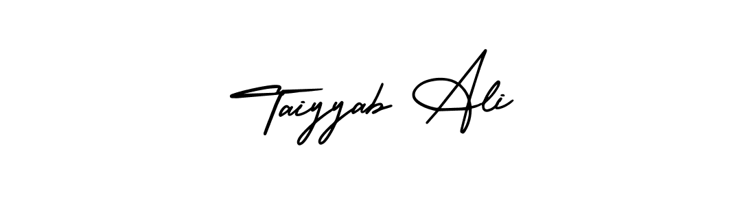 Make a short Taiyyab Ali signature style. Manage your documents anywhere anytime using AmerikaSignatureDemo-Regular. Create and add eSignatures, submit forms, share and send files easily. Taiyyab Ali signature style 3 images and pictures png