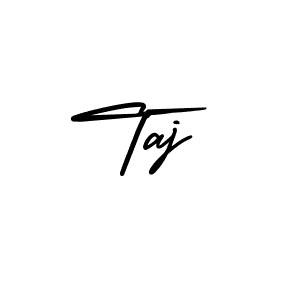 How to make Taj name signature. Use AmerikaSignatureDemo-Regular style for creating short signs online. This is the latest handwritten sign. Taj signature style 3 images and pictures png