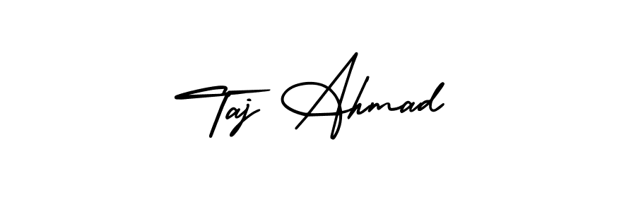 You can use this online signature creator to create a handwritten signature for the name Taj Ahmad. This is the best online autograph maker. Taj Ahmad signature style 3 images and pictures png