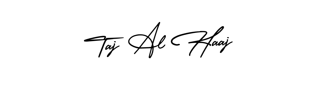 How to make Taj Al Haaj name signature. Use AmerikaSignatureDemo-Regular style for creating short signs online. This is the latest handwritten sign. Taj Al Haaj signature style 3 images and pictures png