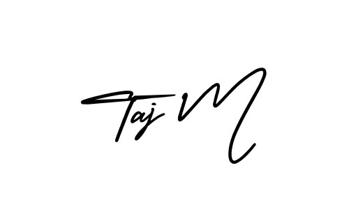 Also You can easily find your signature by using the search form. We will create Taj M name handwritten signature images for you free of cost using AmerikaSignatureDemo-Regular sign style. Taj M signature style 3 images and pictures png