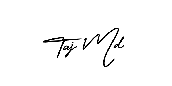 Taj Md stylish signature style. Best Handwritten Sign (AmerikaSignatureDemo-Regular) for my name. Handwritten Signature Collection Ideas for my name Taj Md. Taj Md signature style 3 images and pictures png