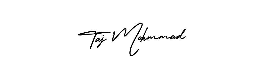 It looks lik you need a new signature style for name Taj Mohmmad. Design unique handwritten (AmerikaSignatureDemo-Regular) signature with our free signature maker in just a few clicks. Taj Mohmmad signature style 3 images and pictures png
