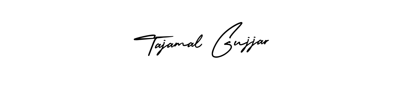 How to make Tajamal Gujjar name signature. Use AmerikaSignatureDemo-Regular style for creating short signs online. This is the latest handwritten sign. Tajamal Gujjar signature style 3 images and pictures png