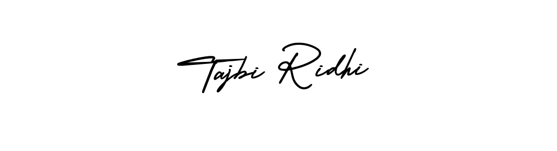 Tajbi Ridhi stylish signature style. Best Handwritten Sign (AmerikaSignatureDemo-Regular) for my name. Handwritten Signature Collection Ideas for my name Tajbi Ridhi. Tajbi Ridhi signature style 3 images and pictures png