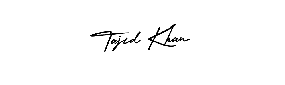 This is the best signature style for the Tajid Khan name. Also you like these signature font (AmerikaSignatureDemo-Regular). Mix name signature. Tajid Khan signature style 3 images and pictures png