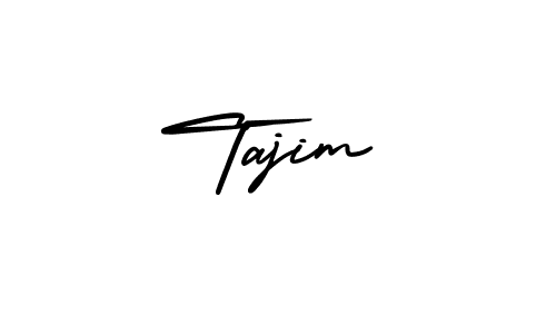 The best way (AmerikaSignatureDemo-Regular) to make a short signature is to pick only two or three words in your name. The name Tajim include a total of six letters. For converting this name. Tajim signature style 3 images and pictures png