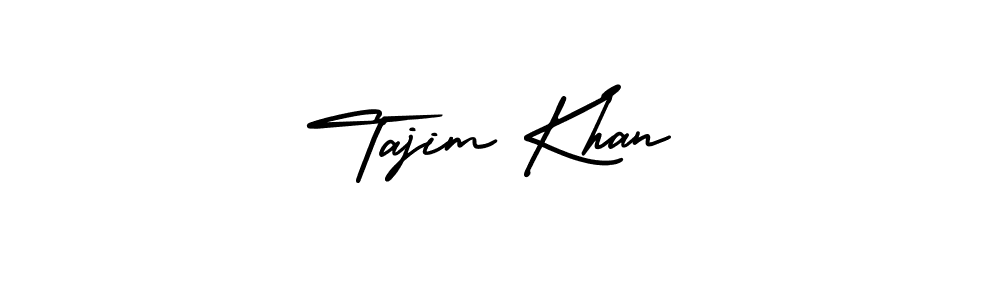 Design your own signature with our free online signature maker. With this signature software, you can create a handwritten (AmerikaSignatureDemo-Regular) signature for name Tajim Khan. Tajim Khan signature style 3 images and pictures png