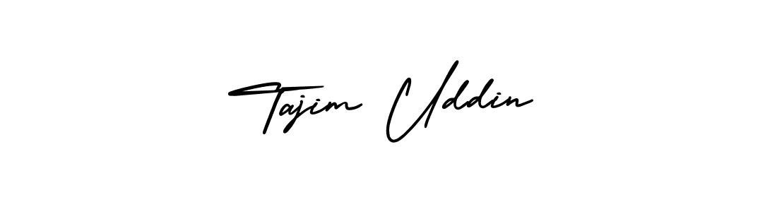 Use a signature maker to create a handwritten signature online. With this signature software, you can design (AmerikaSignatureDemo-Regular) your own signature for name Tajim Uddin. Tajim Uddin signature style 3 images and pictures png