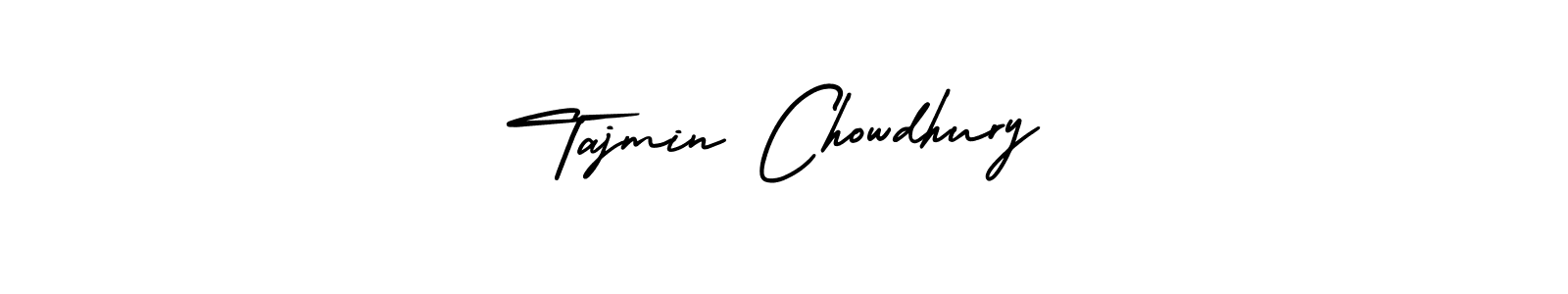 The best way (AmerikaSignatureDemo-Regular) to make a short signature is to pick only two or three words in your name. The name Tajmin Chowdhury include a total of six letters. For converting this name. Tajmin Chowdhury signature style 3 images and pictures png