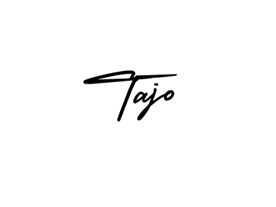 Use a signature maker to create a handwritten signature online. With this signature software, you can design (AmerikaSignatureDemo-Regular) your own signature for name Tajo. Tajo signature style 3 images and pictures png