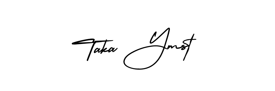 Make a beautiful signature design for name Taka Ymst. With this signature (AmerikaSignatureDemo-Regular) style, you can create a handwritten signature for free. Taka Ymst signature style 3 images and pictures png