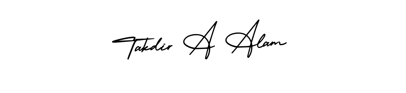 Takdir A Alam stylish signature style. Best Handwritten Sign (AmerikaSignatureDemo-Regular) for my name. Handwritten Signature Collection Ideas for my name Takdir A Alam. Takdir A Alam signature style 3 images and pictures png