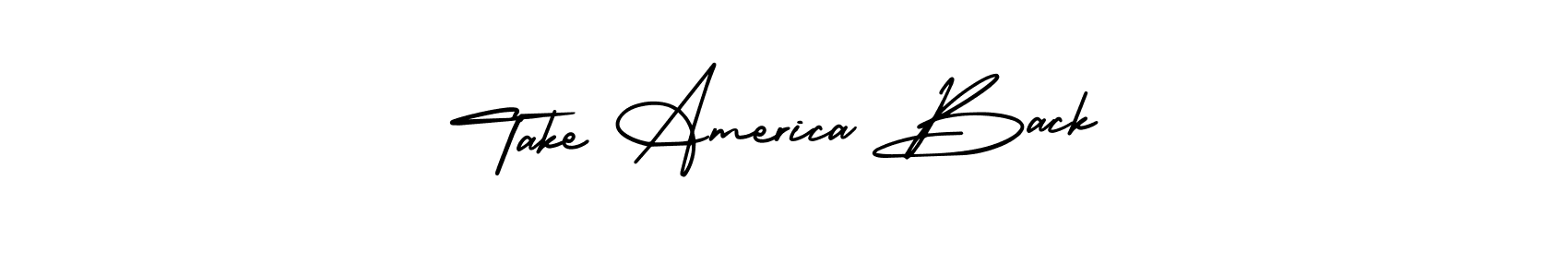 Check out images of Autograph of Take America Back name. Actor Take America Back Signature Style. AmerikaSignatureDemo-Regular is a professional sign style online. Take America Back signature style 3 images and pictures png