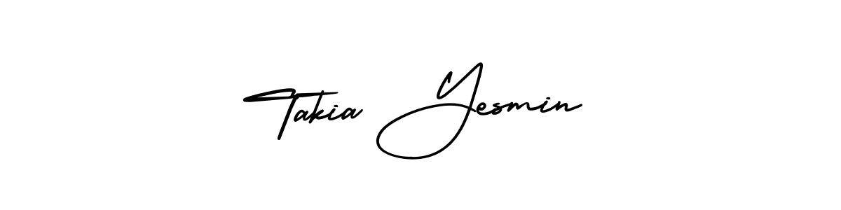 See photos of Takia Yesmin official signature by Spectra . Check more albums & portfolios. Read reviews & check more about AmerikaSignatureDemo-Regular font. Takia Yesmin signature style 3 images and pictures png