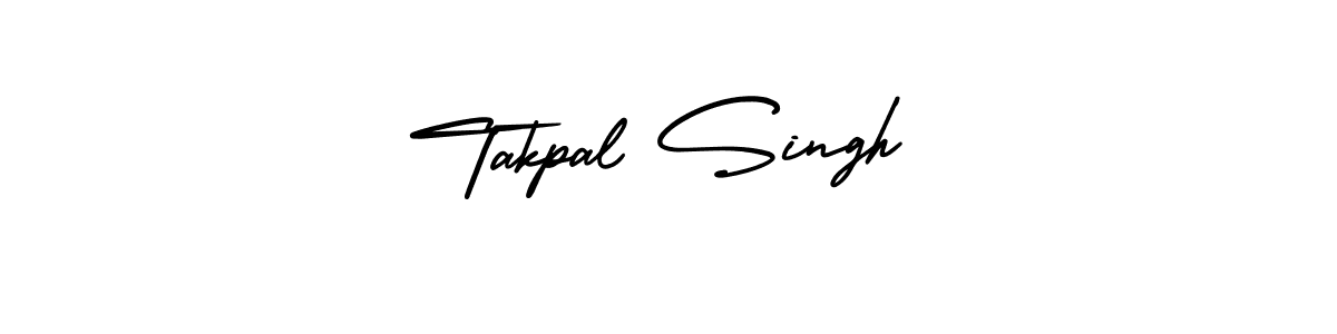 How to make Takpal Singh name signature. Use AmerikaSignatureDemo-Regular style for creating short signs online. This is the latest handwritten sign. Takpal Singh signature style 3 images and pictures png