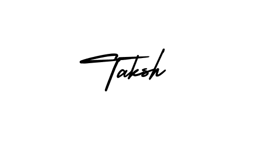 Make a beautiful signature design for name Taksh. With this signature (AmerikaSignatureDemo-Regular) style, you can create a handwritten signature for free. Taksh signature style 3 images and pictures png