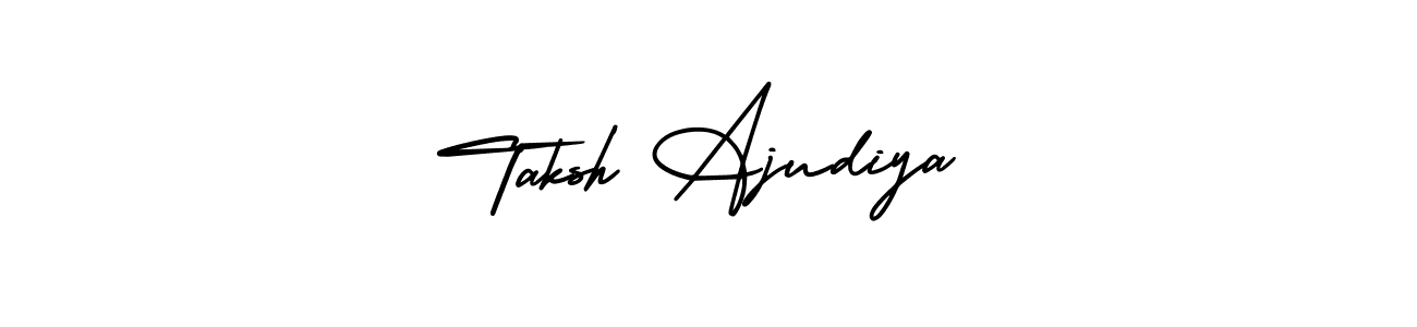 Check out images of Autograph of Taksh Ajudiya name. Actor Taksh Ajudiya Signature Style. AmerikaSignatureDemo-Regular is a professional sign style online. Taksh Ajudiya signature style 3 images and pictures png