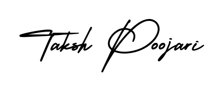 This is the best signature style for the Taksh Poojari name. Also you like these signature font (AmerikaSignatureDemo-Regular). Mix name signature. Taksh Poojari signature style 3 images and pictures png
