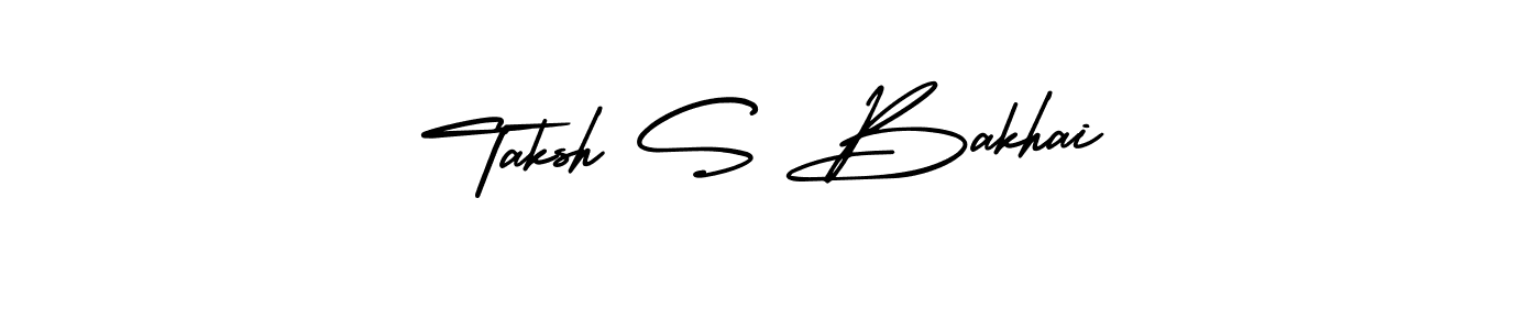 See photos of Taksh S Bakhai official signature by Spectra . Check more albums & portfolios. Read reviews & check more about AmerikaSignatureDemo-Regular font. Taksh S Bakhai signature style 3 images and pictures png
