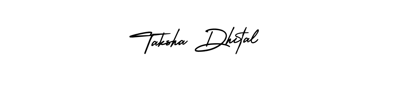 Also You can easily find your signature by using the search form. We will create Taksha Dhital name handwritten signature images for you free of cost using AmerikaSignatureDemo-Regular sign style. Taksha Dhital signature style 3 images and pictures png