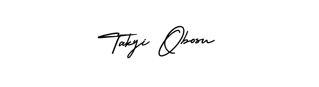 Use a signature maker to create a handwritten signature online. With this signature software, you can design (AmerikaSignatureDemo-Regular) your own signature for name Takyi Obosu. Takyi Obosu signature style 3 images and pictures png