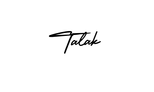 It looks lik you need a new signature style for name Talak. Design unique handwritten (AmerikaSignatureDemo-Regular) signature with our free signature maker in just a few clicks. Talak signature style 3 images and pictures png