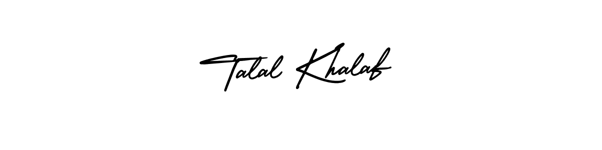 if you are searching for the best signature style for your name Talal Khalaf. so please give up your signature search. here we have designed multiple signature styles  using AmerikaSignatureDemo-Regular. Talal Khalaf signature style 3 images and pictures png