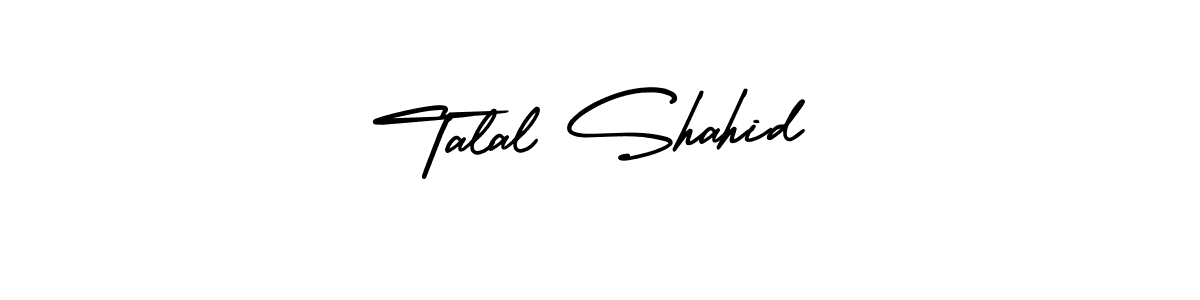 Make a beautiful signature design for name Talal Shahid. Use this online signature maker to create a handwritten signature for free. Talal Shahid signature style 3 images and pictures png