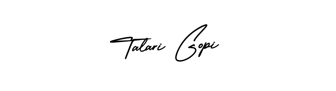 Create a beautiful signature design for name Talari Gopi. With this signature (AmerikaSignatureDemo-Regular) fonts, you can make a handwritten signature for free. Talari Gopi signature style 3 images and pictures png