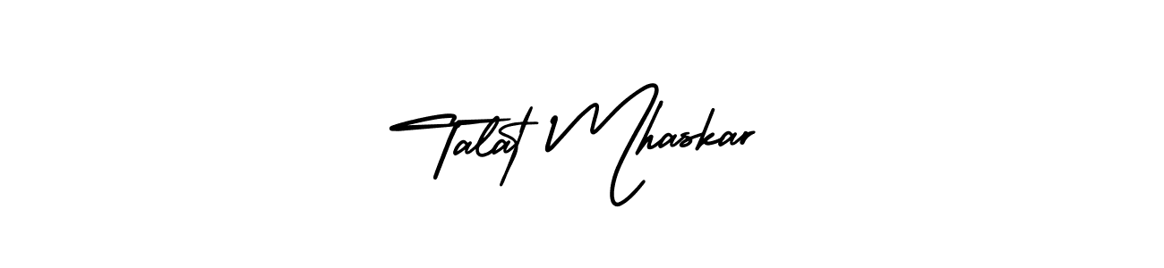 How to make Talat Mhaskar name signature. Use AmerikaSignatureDemo-Regular style for creating short signs online. This is the latest handwritten sign. Talat Mhaskar signature style 3 images and pictures png