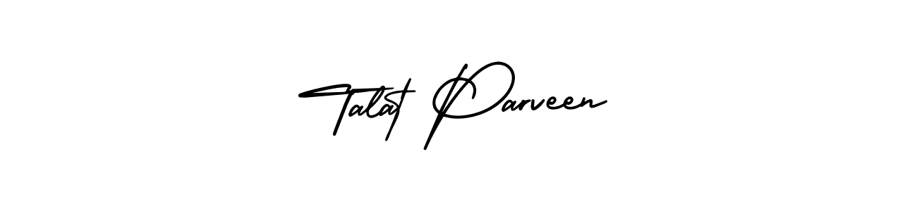 Create a beautiful signature design for name Talat Parveen. With this signature (AmerikaSignatureDemo-Regular) fonts, you can make a handwritten signature for free. Talat Parveen signature style 3 images and pictures png
