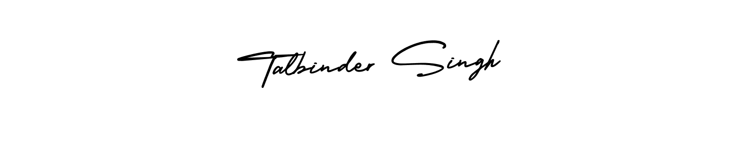 You should practise on your own different ways (AmerikaSignatureDemo-Regular) to write your name (Talbinder Singh) in signature. don't let someone else do it for you. Talbinder Singh signature style 3 images and pictures png