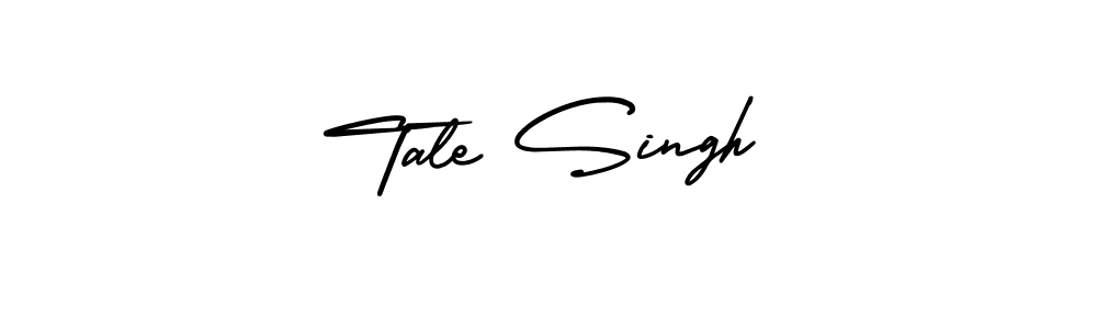 You should practise on your own different ways (AmerikaSignatureDemo-Regular) to write your name (Tale Singh) in signature. don't let someone else do it for you. Tale Singh signature style 3 images and pictures png