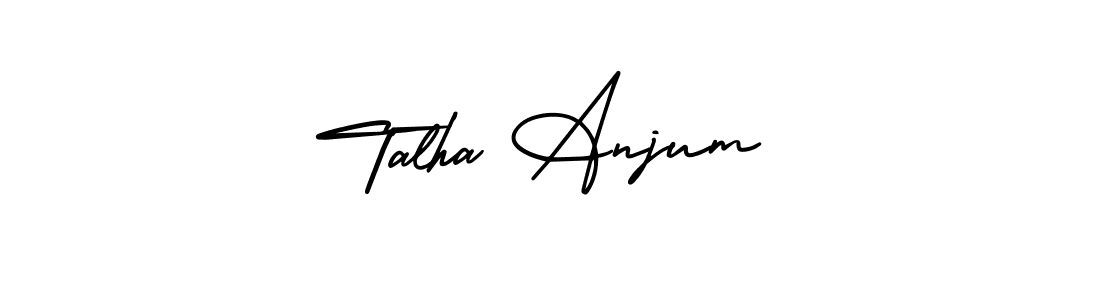 if you are searching for the best signature style for your name Talha Anjum. so please give up your signature search. here we have designed multiple signature styles  using AmerikaSignatureDemo-Regular. Talha Anjum signature style 3 images and pictures png