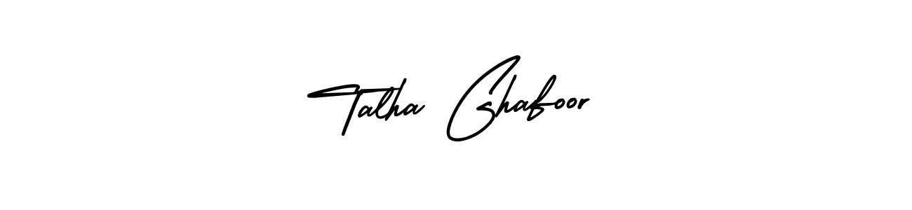 Talha Ghafoor stylish signature style. Best Handwritten Sign (AmerikaSignatureDemo-Regular) for my name. Handwritten Signature Collection Ideas for my name Talha Ghafoor. Talha Ghafoor signature style 3 images and pictures png