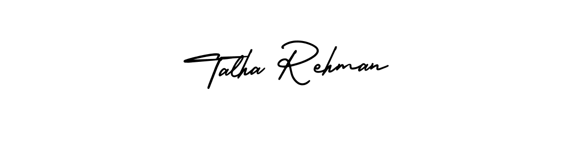 Similarly AmerikaSignatureDemo-Regular is the best handwritten signature design. Signature creator online .You can use it as an online autograph creator for name Talha Rehman. Talha Rehman signature style 3 images and pictures png