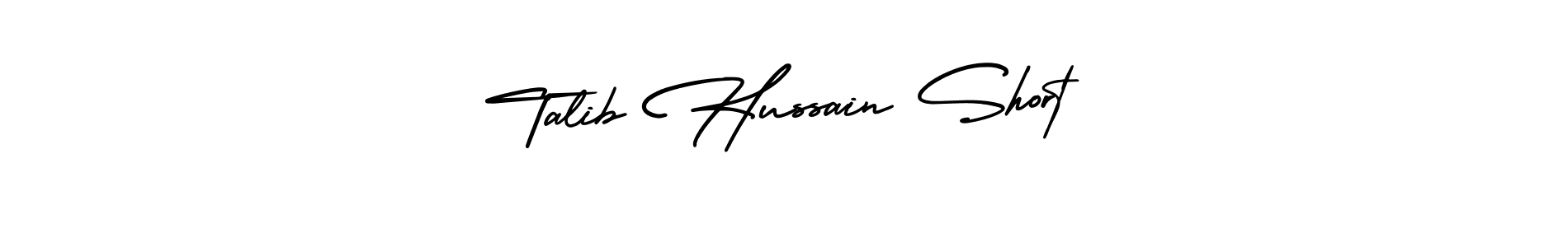 if you are searching for the best signature style for your name Talib Hussain Short. so please give up your signature search. here we have designed multiple signature styles  using AmerikaSignatureDemo-Regular. Talib Hussain Short signature style 3 images and pictures png