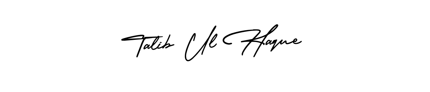 It looks lik you need a new signature style for name Talib Ul Haque. Design unique handwritten (AmerikaSignatureDemo-Regular) signature with our free signature maker in just a few clicks. Talib Ul Haque signature style 3 images and pictures png