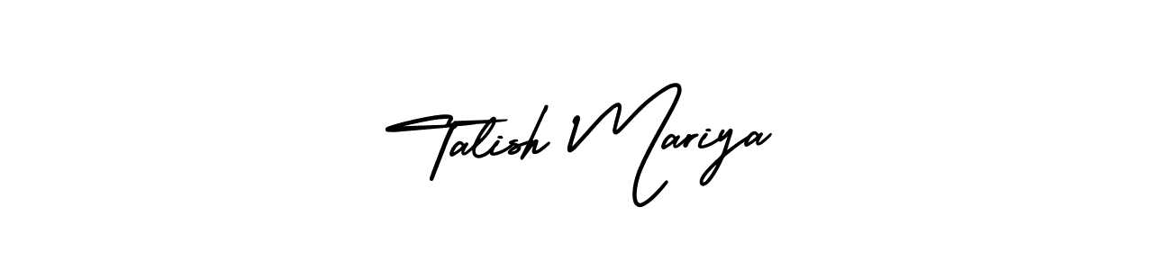 How to Draw Talish Mariya signature style? AmerikaSignatureDemo-Regular is a latest design signature styles for name Talish Mariya. Talish Mariya signature style 3 images and pictures png