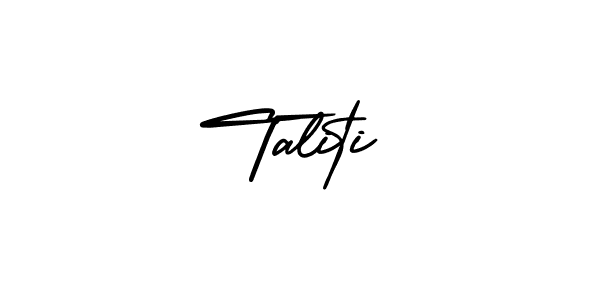 Also You can easily find your signature by using the search form. We will create Taliti name handwritten signature images for you free of cost using AmerikaSignatureDemo-Regular sign style. Taliti signature style 3 images and pictures png